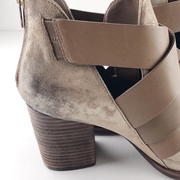 Isola Anthracite Metallic Suede Ankle Booties 10M - Picture 4 of 9